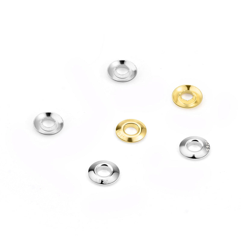 Lovcia Hollow Bead Caps 3.5mm Gold Plated 925 Silver-Yellow Gold-3.5mm-Yellow Gold
