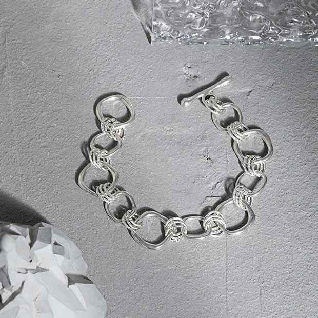 Lovcia Hollow Chain 925 Sterling Silver Bracelet 14mm 180mm-Bracelets-