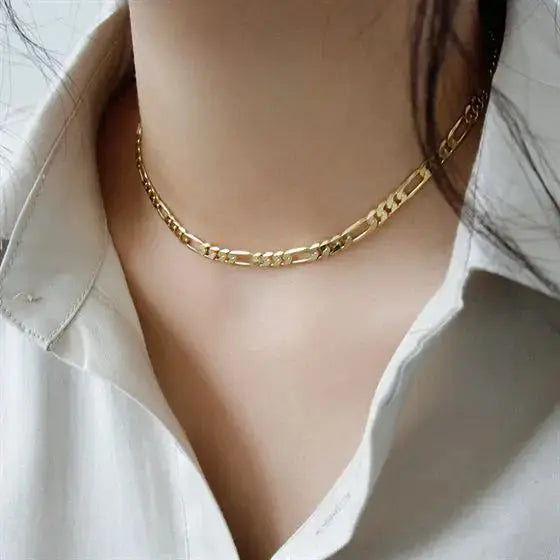 Lovcia Hollow Chain Choker 925 Sterling Silver Necklace-Necklaces-Silver-Silver