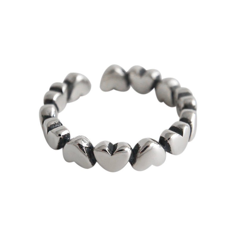 Lovcia Honey Moon Love Theme 925 Sterling Silver Adjustable Ring-Rings-
