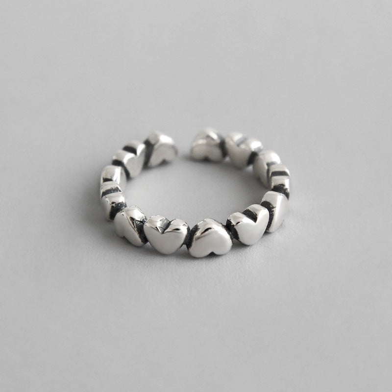 Lovcia Honey Moon Love Theme 925 Sterling Silver Adjustable Ring-Rings-