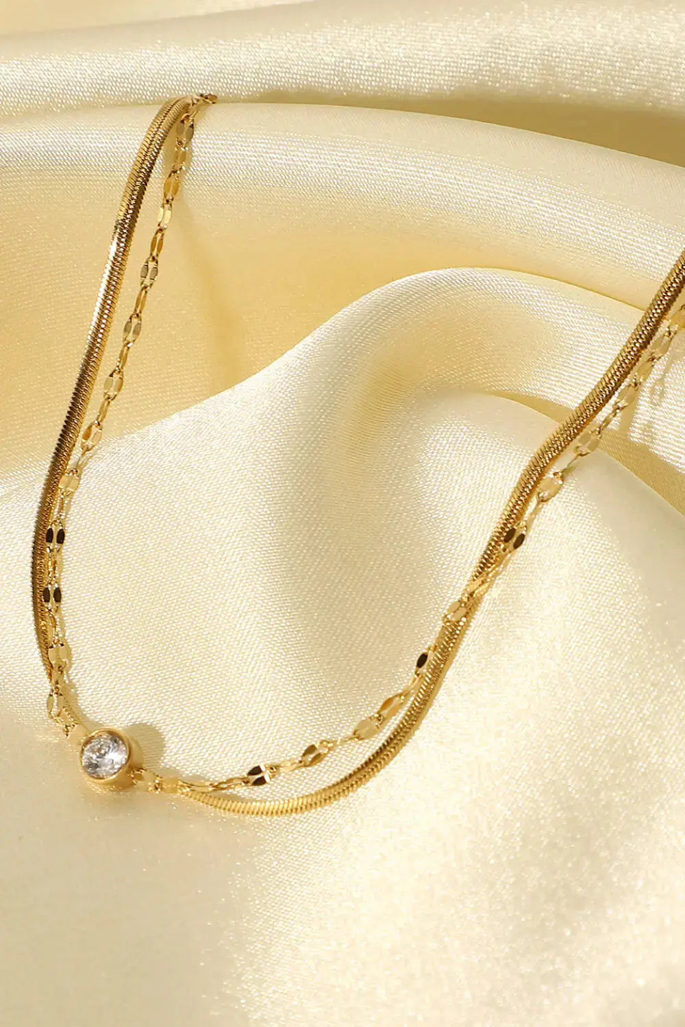 Lovcia Icing on the Cake Rhinestone Double-Layered Bracelet-Bracelets-Gold-One Size-Gold