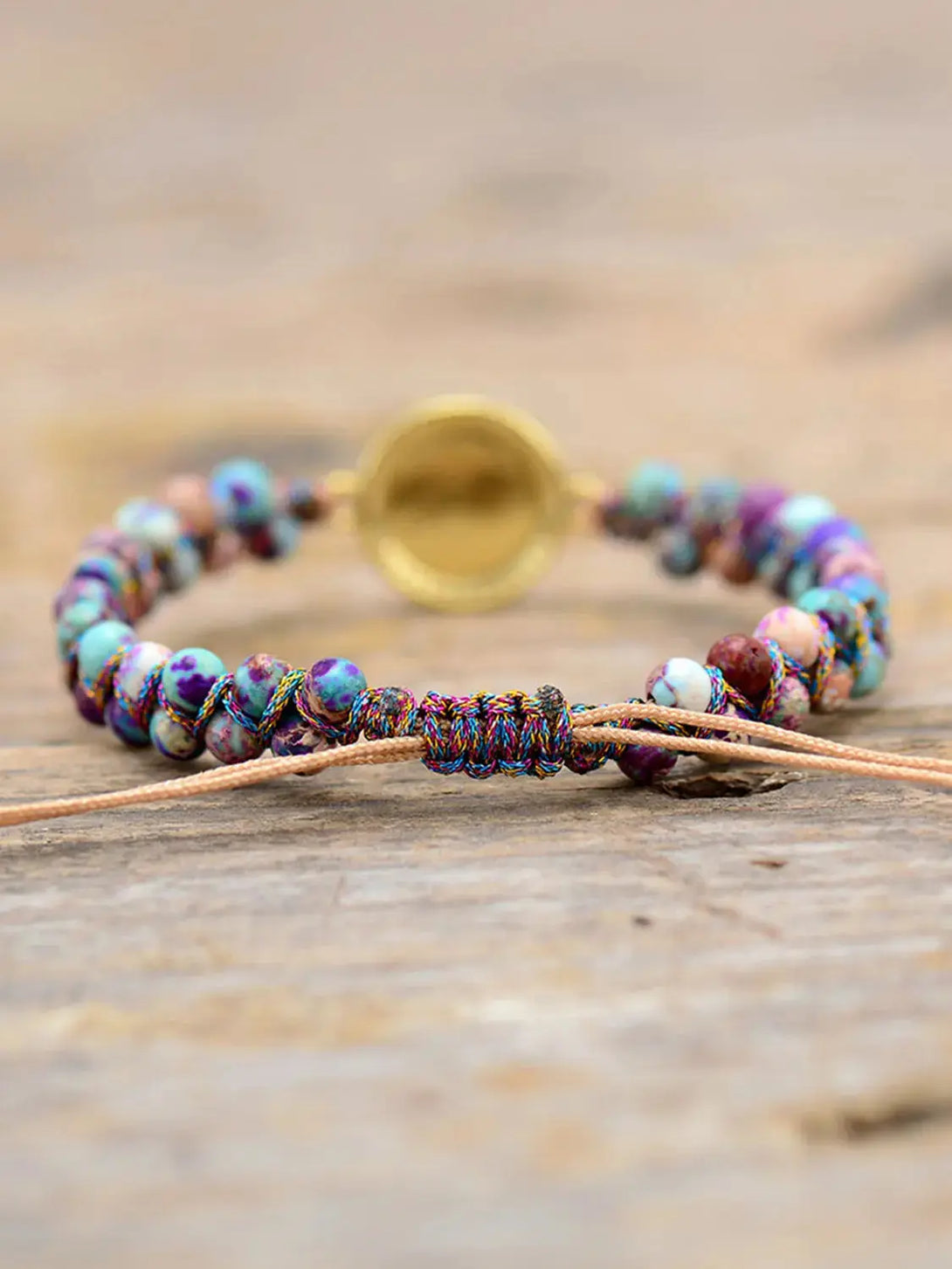 Lovcia Imperial Jasper Beaded Bracelet-Bracelets-Multicolor-One Size-Multicolor