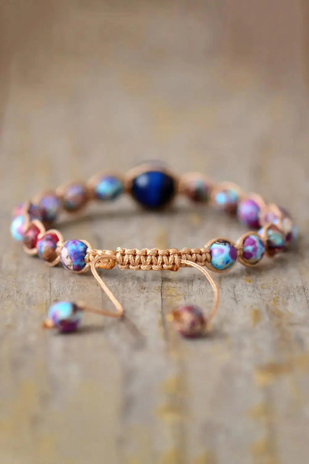 Lovcia Imperial Jasper & Natural Stone Beaded Bracelet-Bracelets-Multicolor-One Size-Multicolor