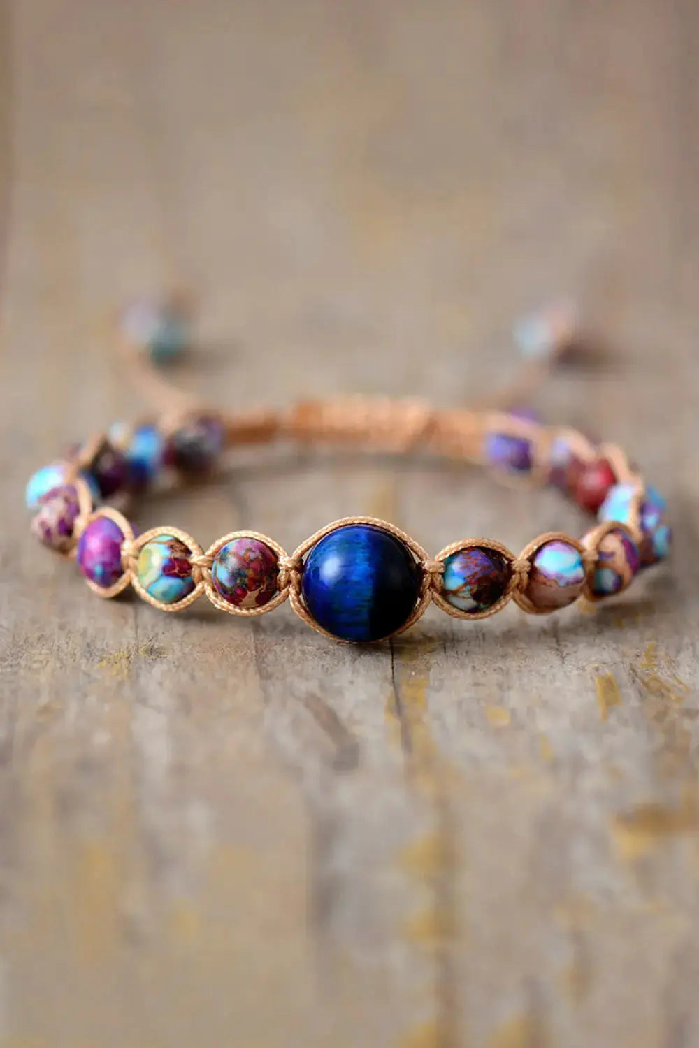 Lovcia Imperial Jasper & Natural Stone Beaded Bracelet-Bracelets-Multicolor-One Size-Multicolor