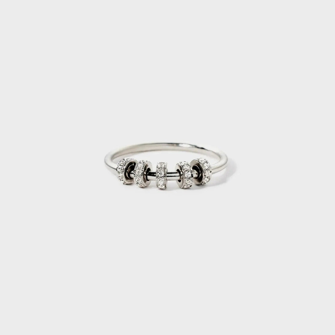 Lovcia Inlaid Zircon 925 Sterling Silver Ring-Rings-Silver-5-Silver