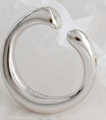 Lovcia Irregular 925 Silver Nonpierced Earrings Gold 11mm-Earrings-Silver-