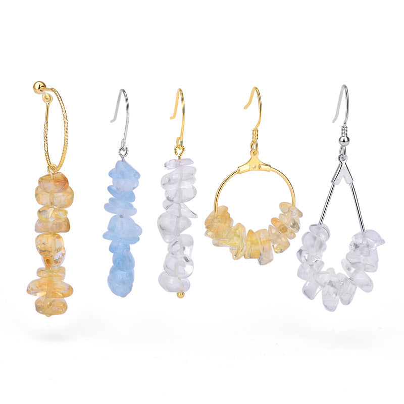 Lovcia Irregular Crystal Beads Aquamarine Strawberry Quartz-Jewelry Making Kits-Aventurine Quartz-Aventurine Quartz