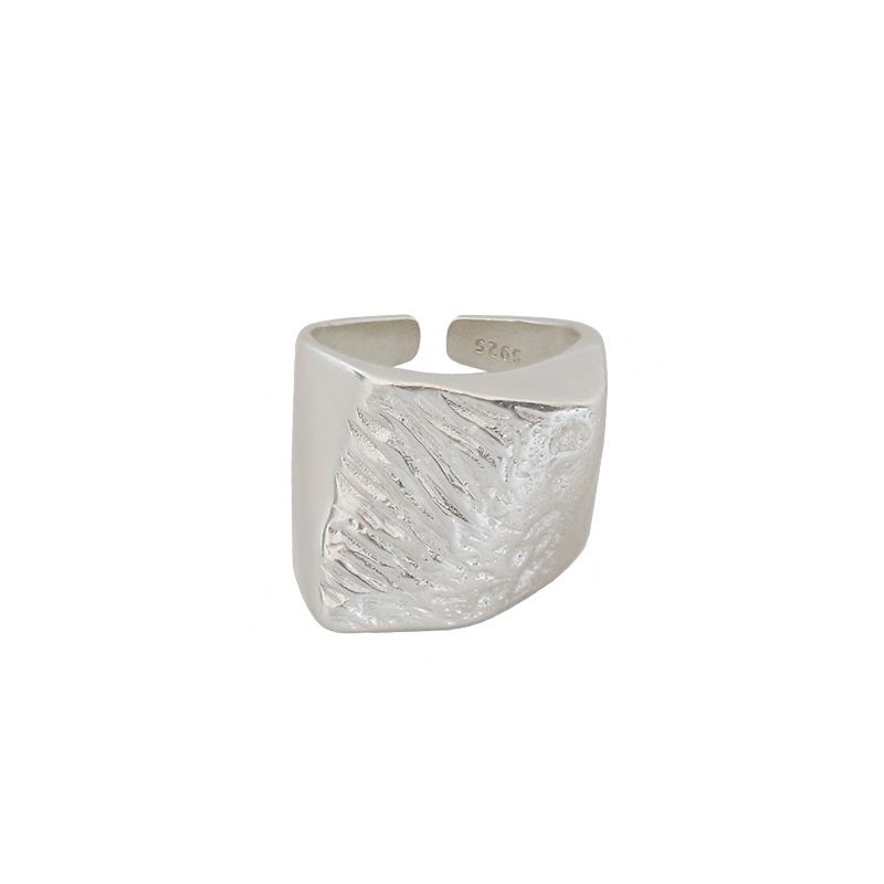 Lovcia Irregular Geometry Gold 925 Silver Adjustable Ring-Rings-Yellow Gold-