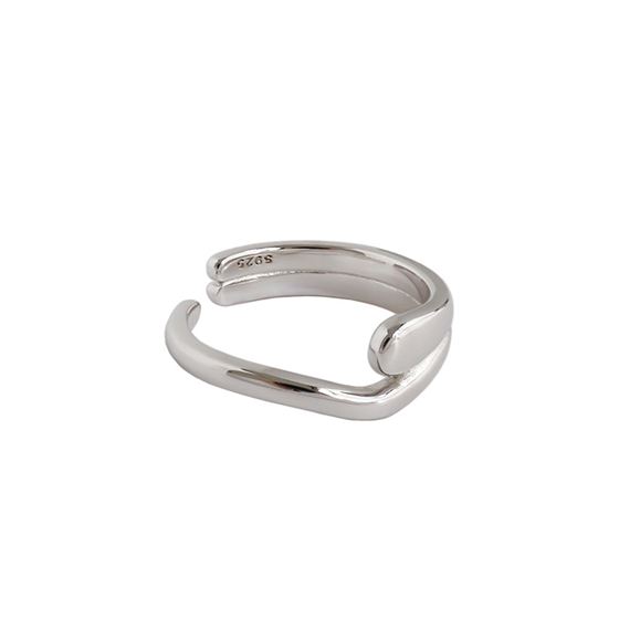 Lovcia Irregular Heart Ring Gold Plated Adjustable-Rings-Yellow Gold-Yellow Gold