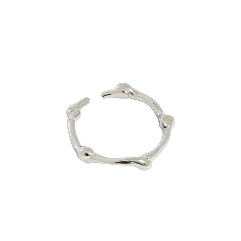 Lovcia Irregular Knot Adjustable Ring 18K Gold Plated-Rings-Yellow Gold-Yellow Gold
