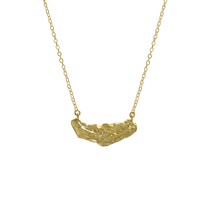 Lovcia Irregular Stones 18K Gold Plated 925 Necklace-Necklaces-Yellow Gold-