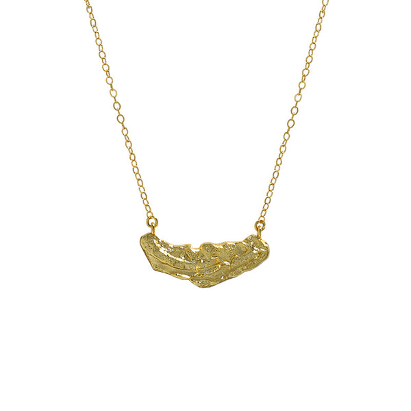 Lovcia Irregular Stones 18K Gold Plated 925 Necklace-Necklaces-Yellow Gold-