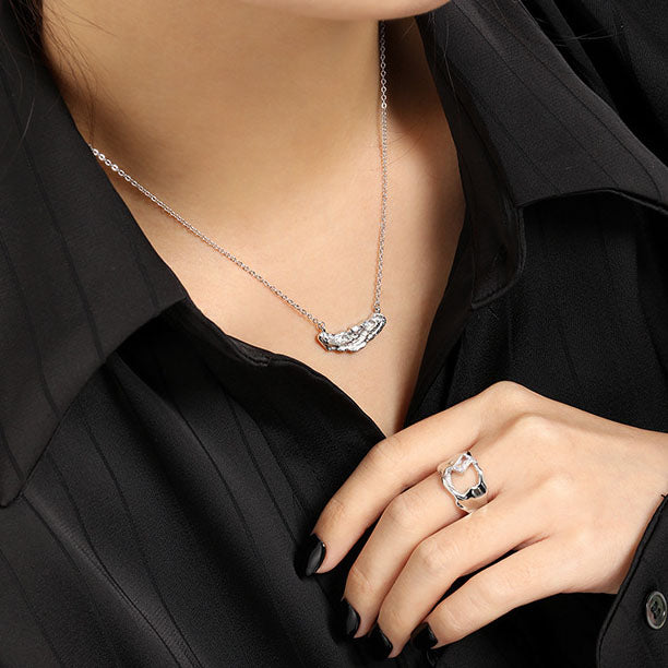 Lovcia Irregular Stones 18K Gold Plated 925 Necklace-Necklaces-Yellow Gold-