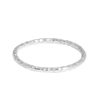 Lovcia Irregular Surface 925 Silver Gold Tone Adjustable Ring-Rings-Us 8-Silver-