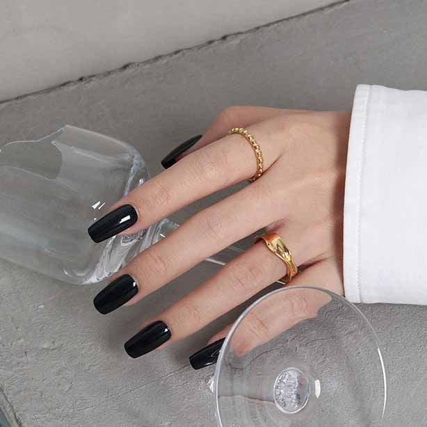 Lovcia Irregular Wave Adjustable Ring 925 Silver Gold-Rings-Sil097 & Yellow Gold-Sil097 & Yellow Gold