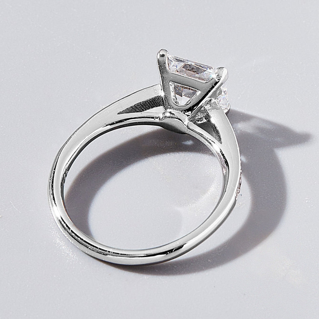Lovcia Jewellery Elegant 925 Sterling Silver and Zircon Ring for Women-Rings-Silver-6-Silver
