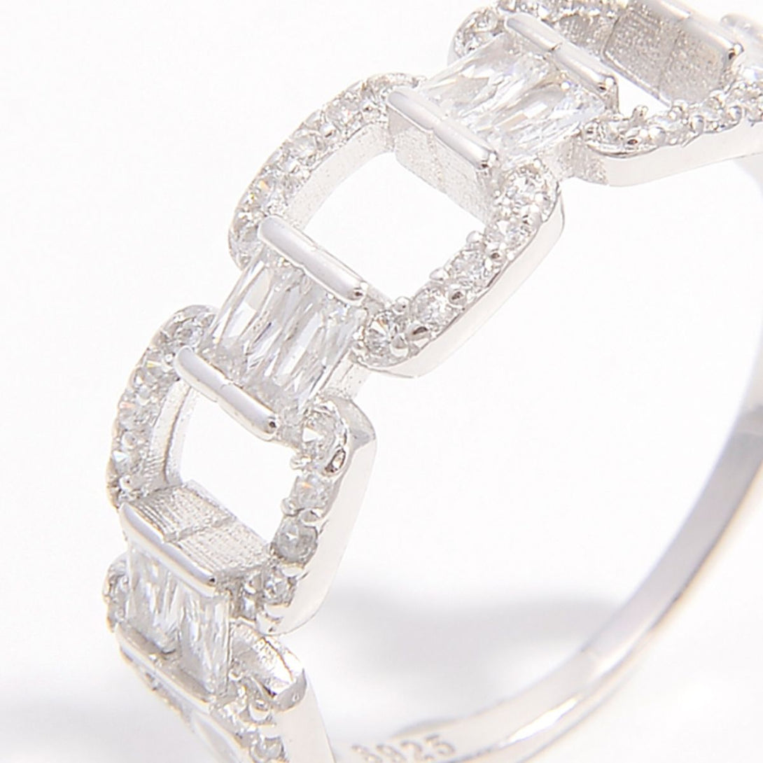 Lovcia Jewellery Elegant 925 Sterling Silver Zircon Cutout Band Ring for Women-Rings-Silver-6-Silver