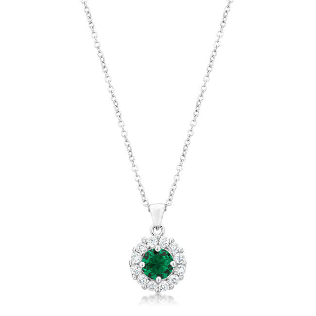 Lovcia Jewellery Emerald Elegance Bridal Pendant-Pendants-