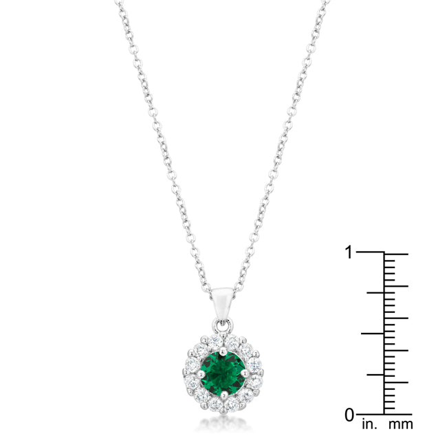 Lovcia Jewellery Emerald Elegance Bridal Pendant-Pendants-