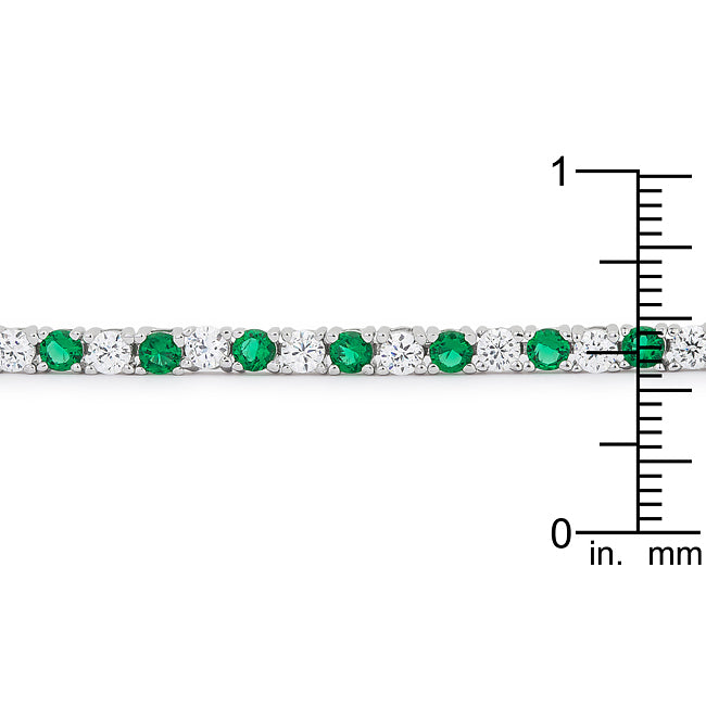 Lovcia Jewellery Eternal Elegance Rhodium Tennis Bracelet-Bracelets-