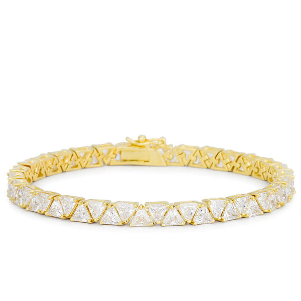 Lovcia Jewellery Eternal Elegance Trillion-Cut Bracelet-Bracelets-