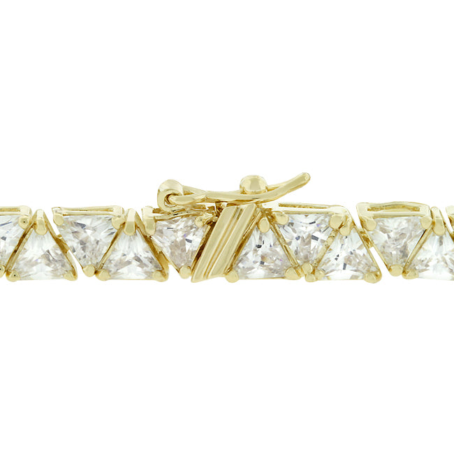 Lovcia Jewellery Eternal Elegance Trillion-Cut Bracelet-Bracelets-