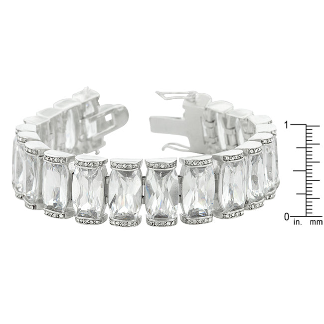 Lovcia Jewellery Glamorous Chunky Stone Bridal Bracelet-Bracelets-