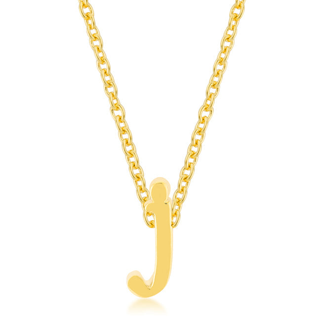 Lovcia Jewellery Gold Tone Initial J Necklace-Pendants-