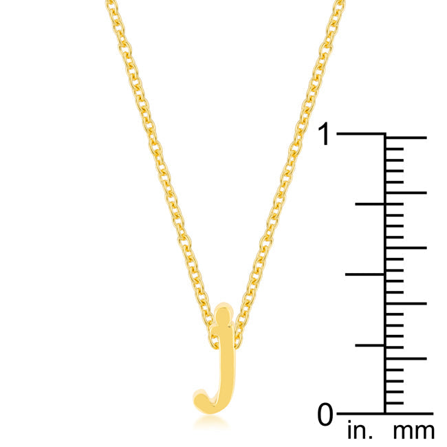 Lovcia Jewellery Gold Tone Initial J Necklace-Pendants-