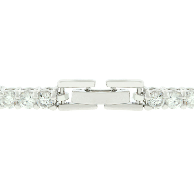 Lovcia Jewellery Radiant Trio Cubic Zirconia Tennis Bracelet-Bracelets-