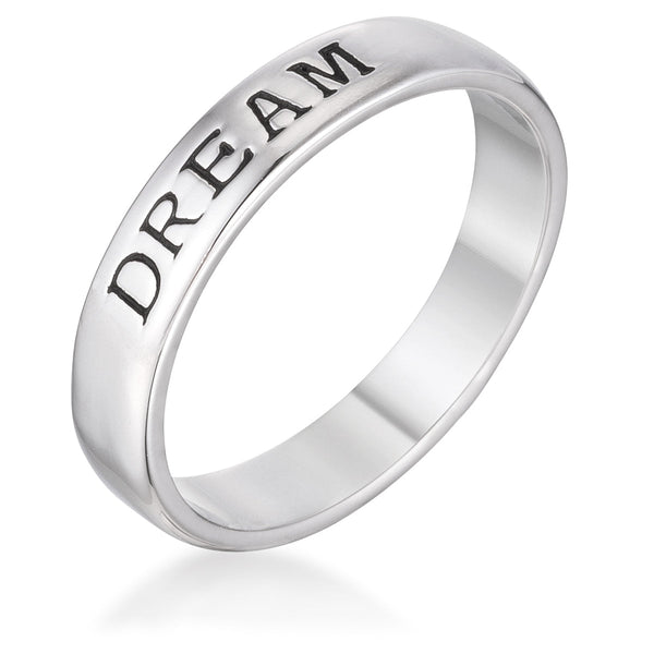 Lovcia Jewellery Sleek Brilliance Rhodium-Plated Eternity Band-Rings-5-5