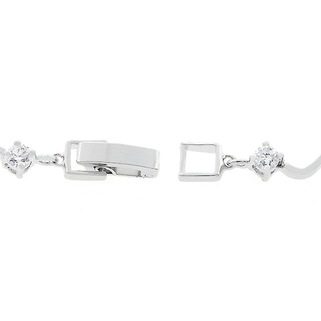 Lovcia Jewellery Timeless Radiance Cubic Zirconia Bracelet-Bracelets-