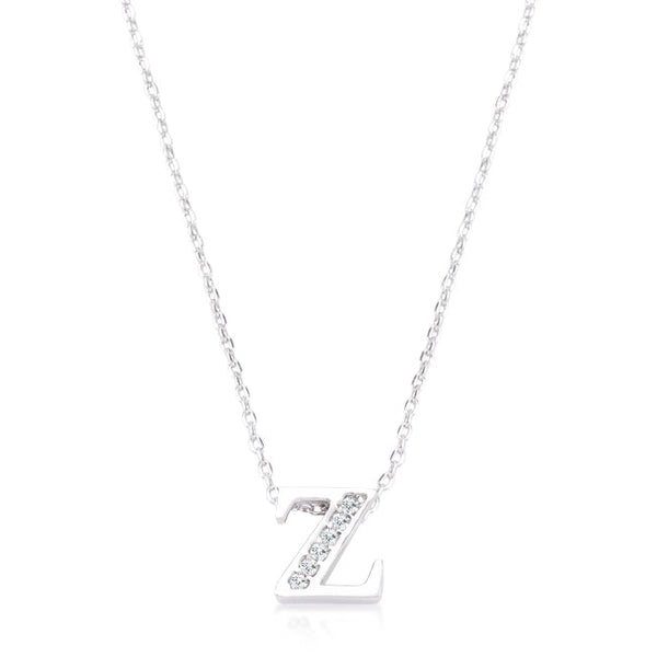 Lovcia Jewellery Z Pave Cubic Zirconia Initial Necklace-Pendants-