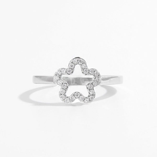 Lovcia Jewellery Zircon-Studded 925 Sterling Silver Ring with Platinum Plating for Women-Rings-Silver-6-Silver