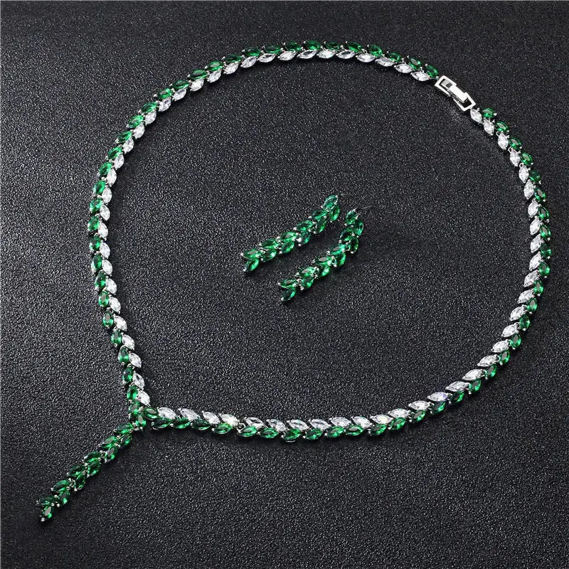 LOVCIA Radiant Floral Zirconia Jewelry Set