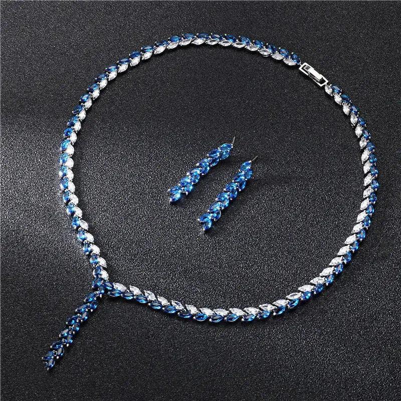 LOVCIA Radiant Floral Zirconia Jewelry Set
