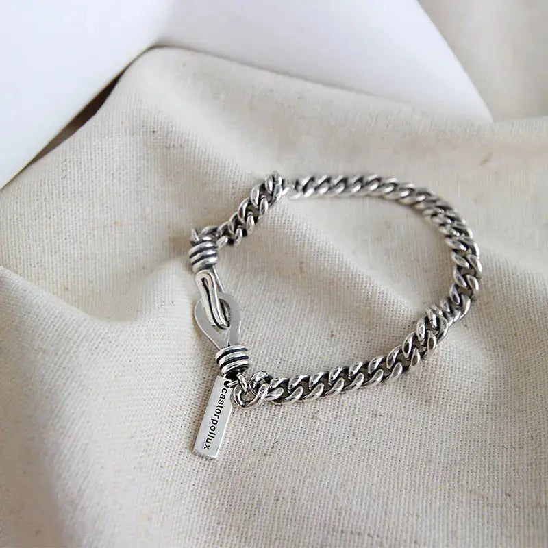 LOVCIA Vinatge Hollow Chain Fashion 925 Sterling Silver