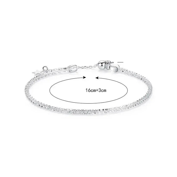 LOVCIA New Shining Babysbreath 925 Sterling Silver Bracelet-Bracelets-LOVCIA