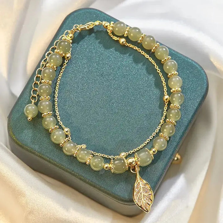 LOVCIA Opulent Hetian Jade Sterling Silver Bracelet - Luxurious Statement Piece-Bracelets-LOVCIA