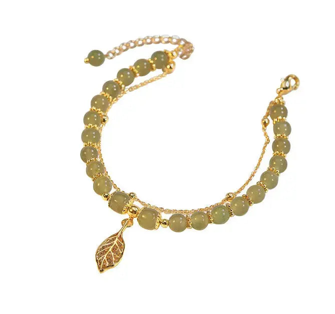 LOVCIA Opulent Hetian Jade Sterling Silver Bracelet - Luxurious Statement Piece-Bracelets-LOVCIA