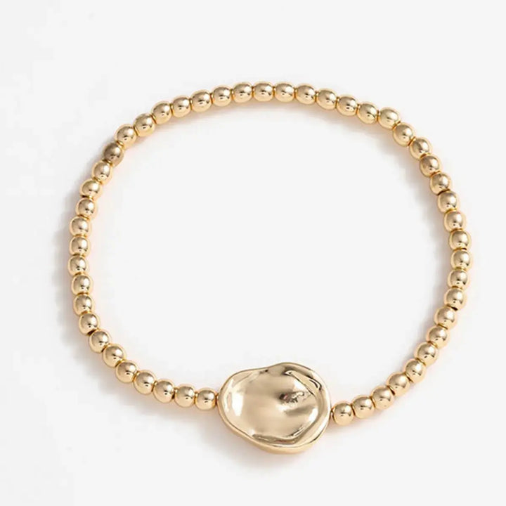 LOVCIA Gold-Plated Alloy Bead Bracelet-Bracelets-LOVCIA