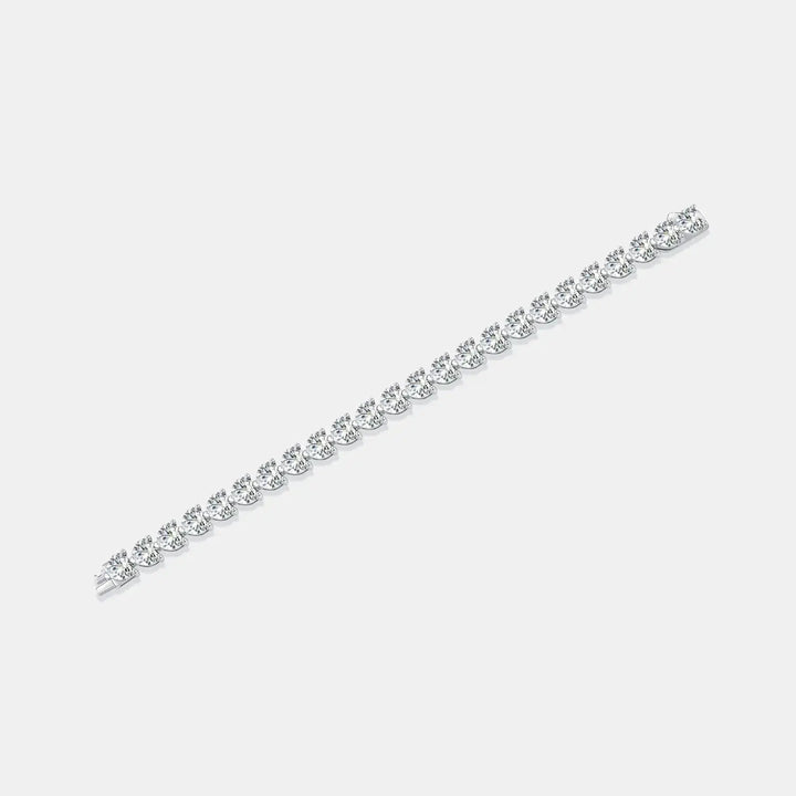 LOVCIA 24 Carat Moissanite 925 Sterling Silver Heart Bracelet-Bracelets-LOVCIA