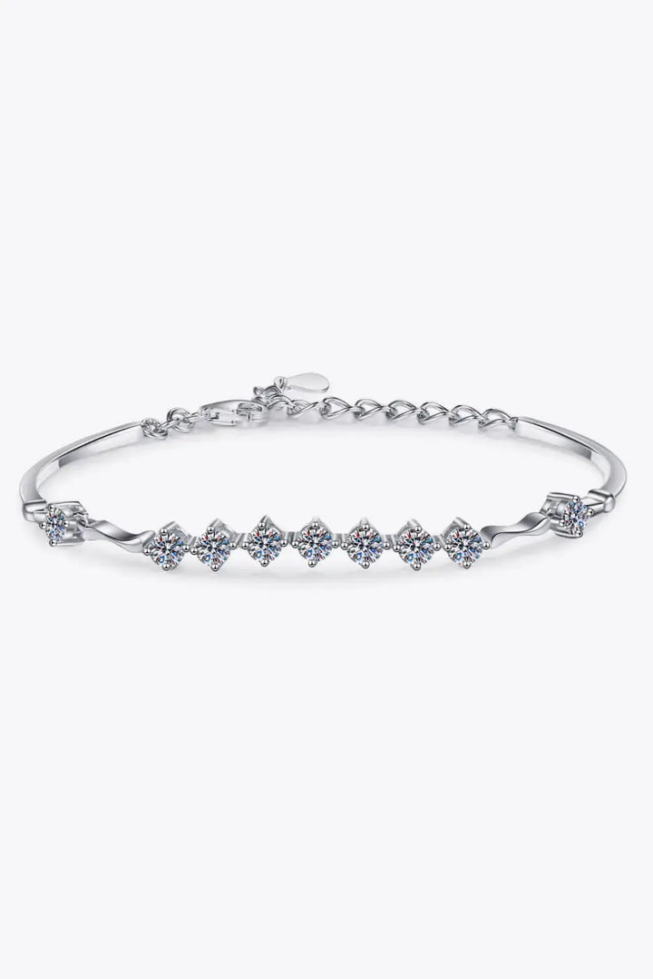 LOVCIA Moissanite 925 Sterling Silver Bracelet-Bracelets-LOVCIA