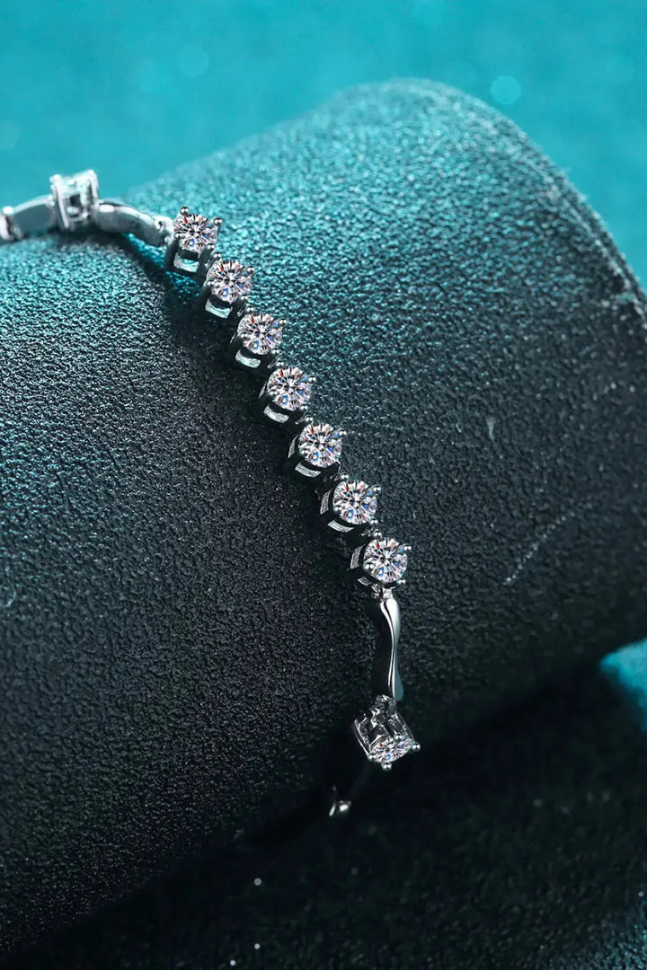 LOVCIA Moissanite 925 Sterling Silver Bracelet-Bracelets-LOVCIA