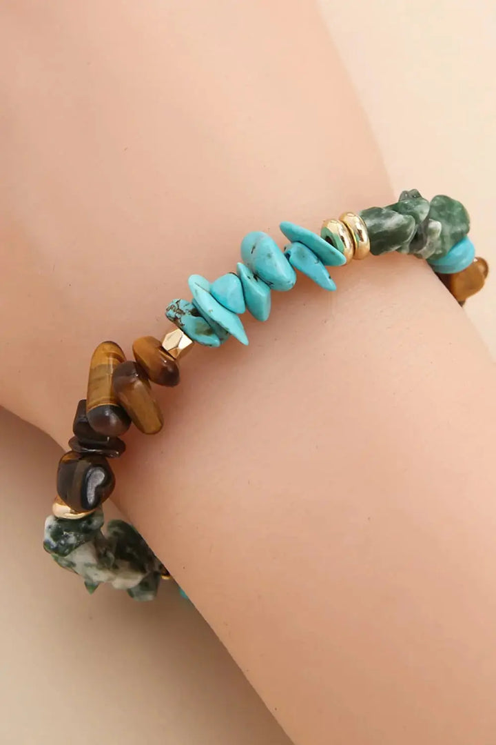 LOVCIA Turquoise & Natural Stone Bracelet-Bracelets-LOVCIA