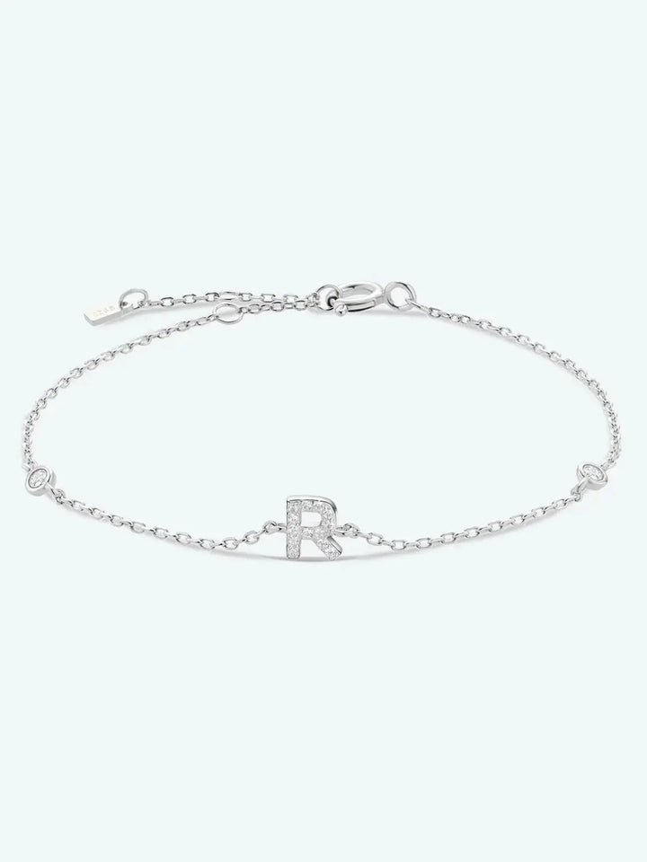 LOVCIA Q To U Zircon 925 Sterling Silver Bracelet-Bracelets-LOVCIA