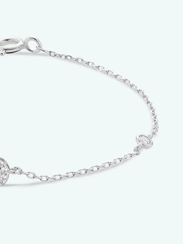 LOVCIA Q To U Zircon 925 Sterling Silver Bracelet-Bracelets-LOVCIA