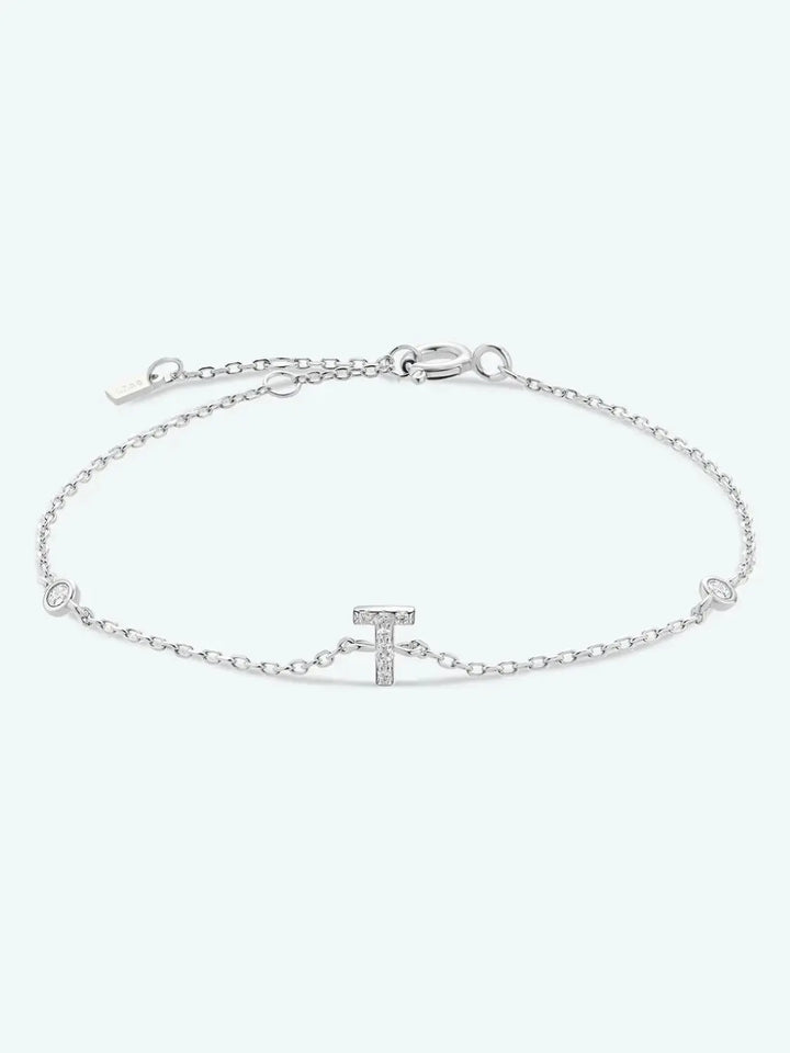 LOVCIA Q To U Zircon 925 Sterling Silver Bracelet-Bracelets-LOVCIA