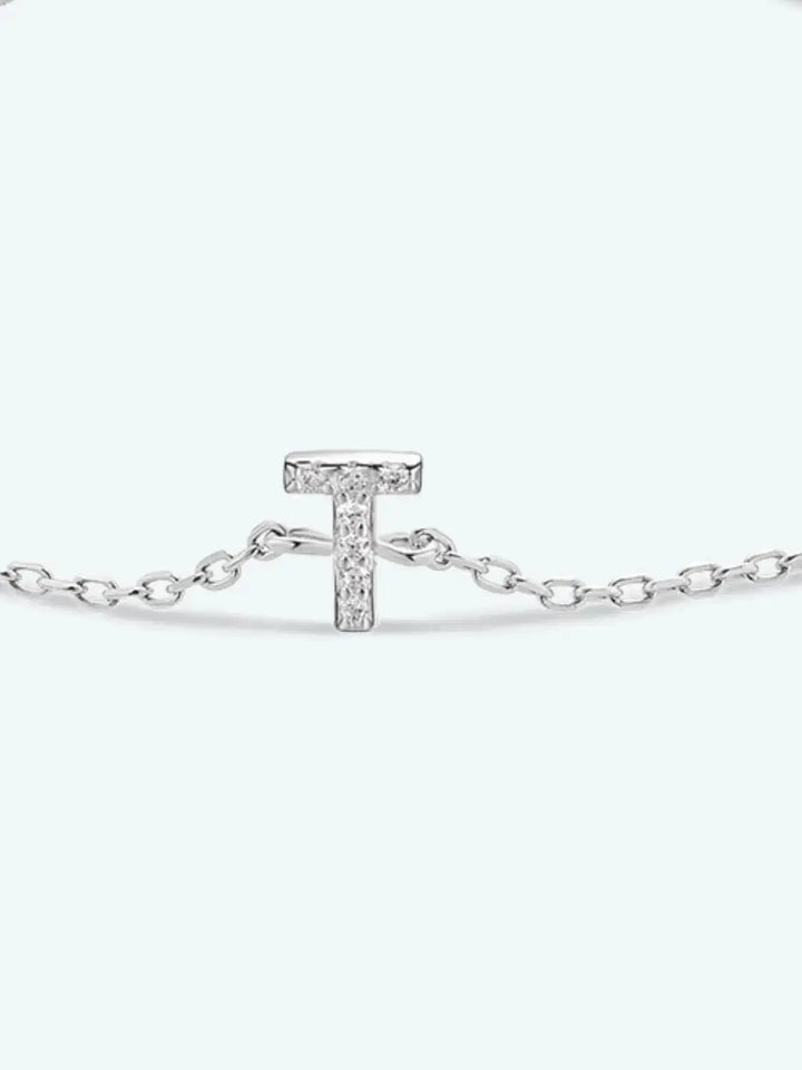 LOVCIA Q To U Zircon 925 Sterling Silver Bracelet-Bracelets-LOVCIA